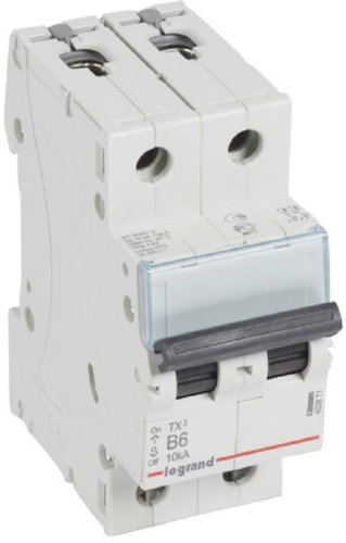 Выключатель автоматический Legrand TX3 6000 2п 6А B 10кА картинка